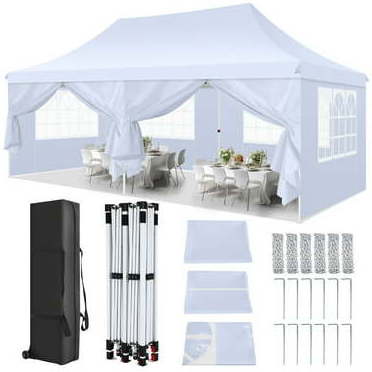 Heavy duty waterproof canopy 10x10 10x20 folding pop up  outdoor custom printed trade show tent