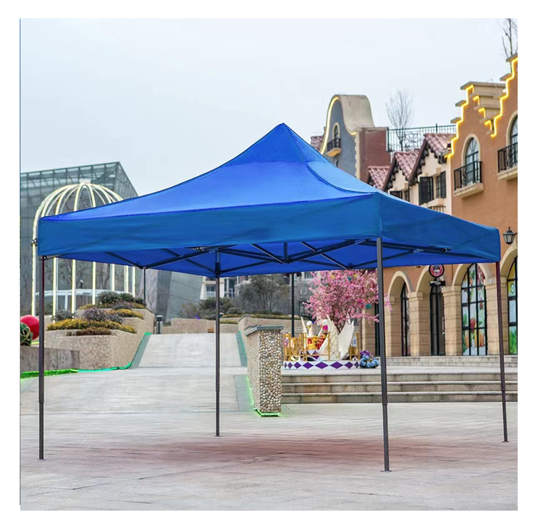 Sunshade outdoor folding telescopic canopy large umbrella square stand with advertising four-legged rainproof tent