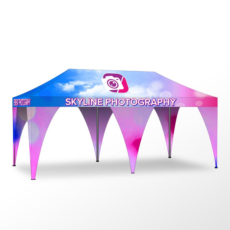 Custom Print Logo Ad Canopy 10x10 10x15 10x20 10x30 Heavy Duty Portable Folding Pop Up Advertising Tent