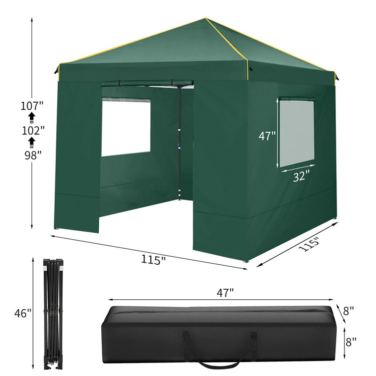 Manufacturer Good Quality Pop Up 10x10 Canopy Tent Sidewalls With Mosquito Mesh