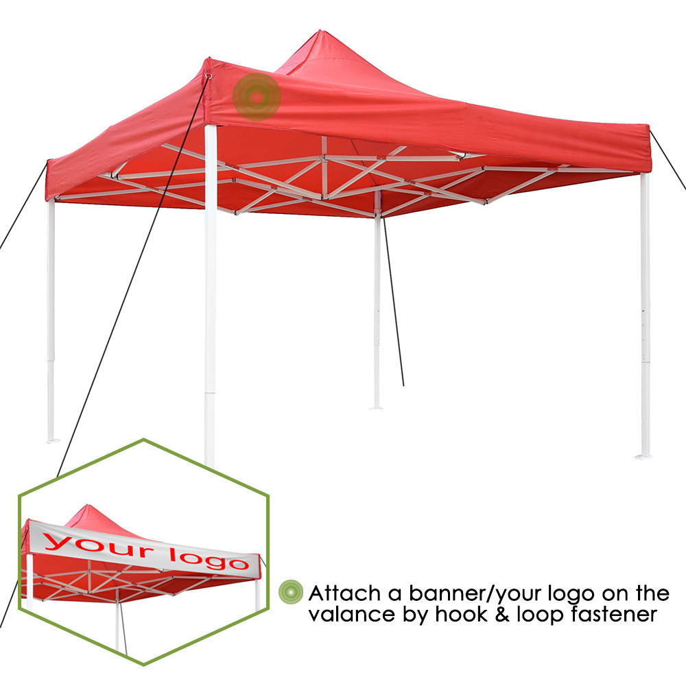 Outdoor advertising tent pop-up folding four - foot waterproof shed four - Angle umbrella telescopic tent