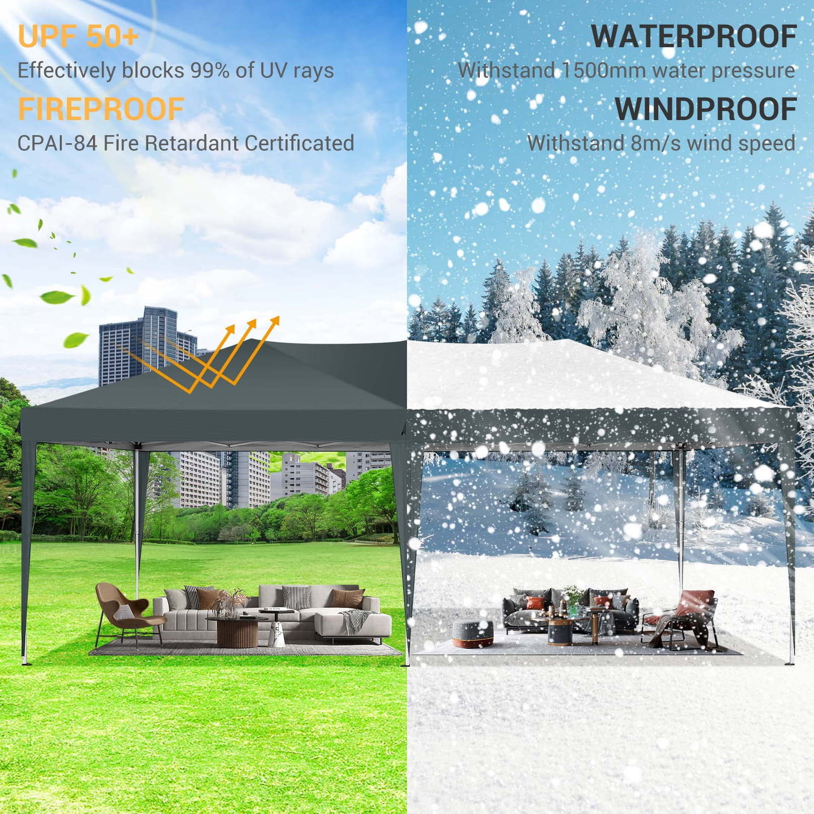 Heavy duty waterproof canopy 10x10 10x20 folding pop up  outdoor custom printed trade show tent