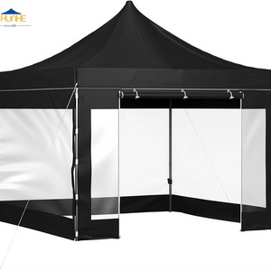 10*10 Black lnstant Portable Shelter Pop Up Outdoor Canopy Tent With Removable sidewalls For Parties Camping