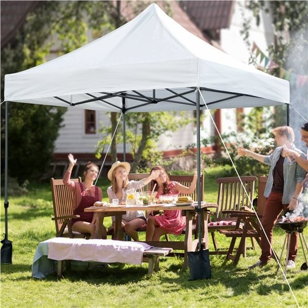 Sunshade outdoor folding telescopic canopy large umbrella square stand with advertising four-legged rainproof tent