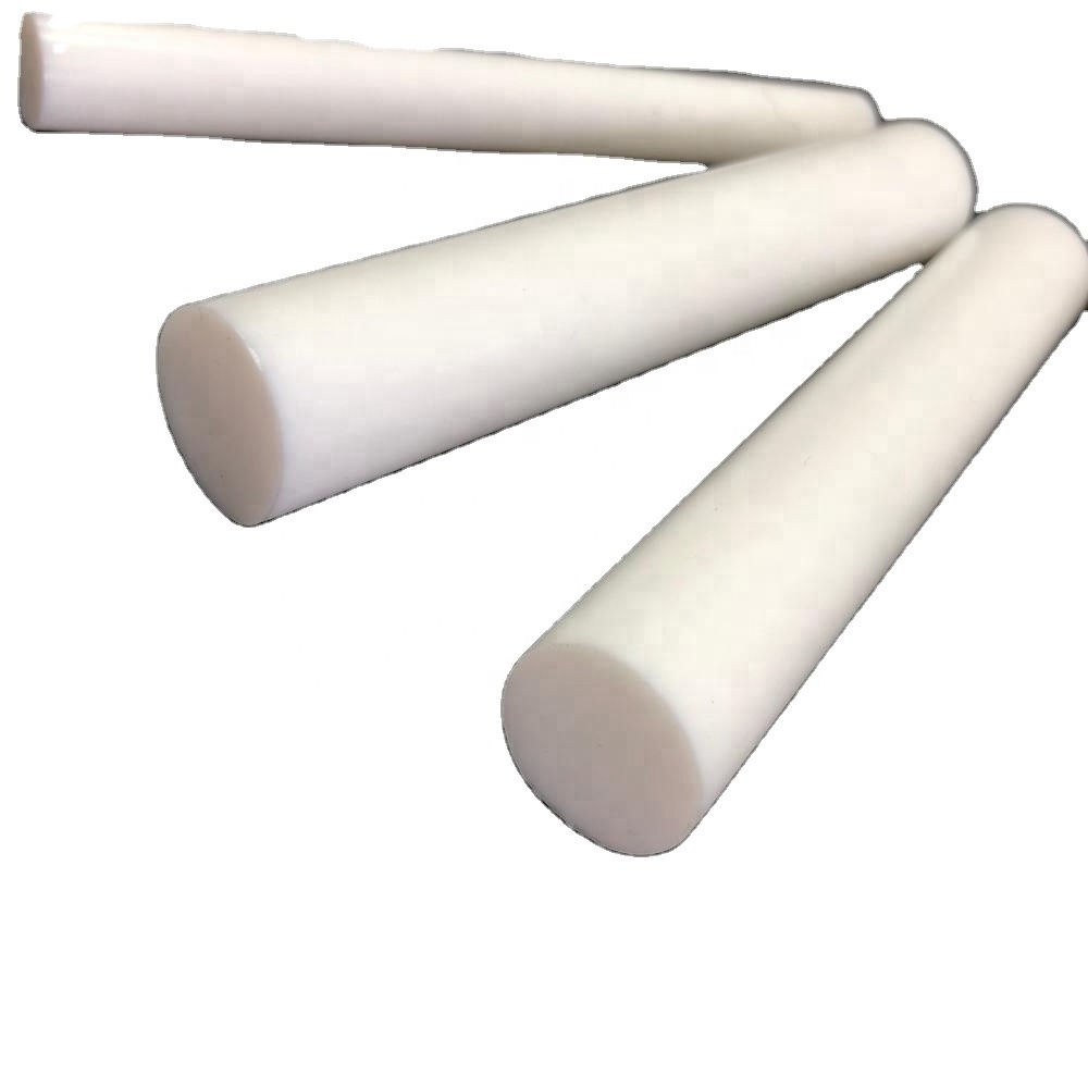 High Temperature Resistance Graphite 100% Virgin Best White PTFE Extruded Bar Moulded Rod And Solid Plastic Rod 2mm Manufacture