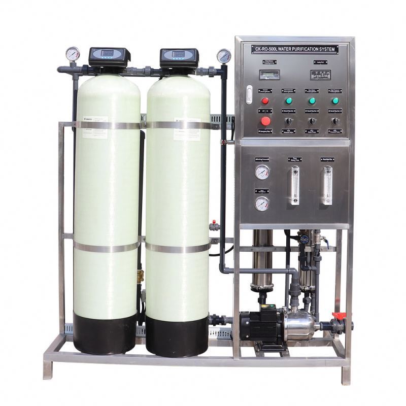 Water reverse osmosis 1 ton 500liter per hour deionized water machine central softener desalination water filter