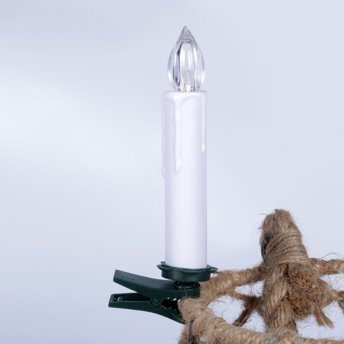 Flameless Window Candles - Ivory Battery Operated LED Taper Candles with Remote Updated Timer Function