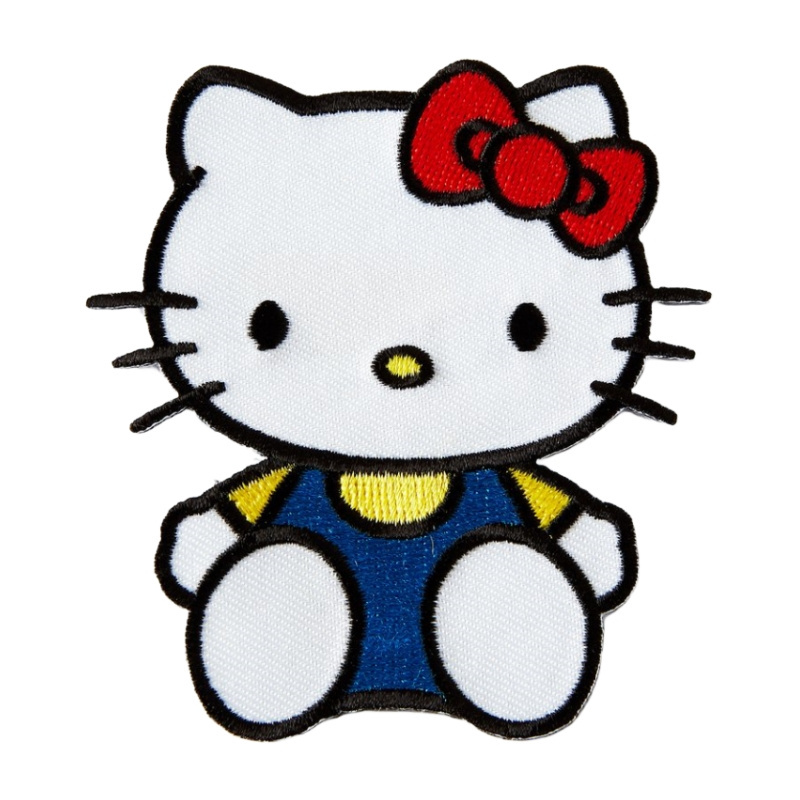 Custom Fabric Hello kitty Embroidered Patch Badges Sew on Embroidery Patches Clothing Woven Patch