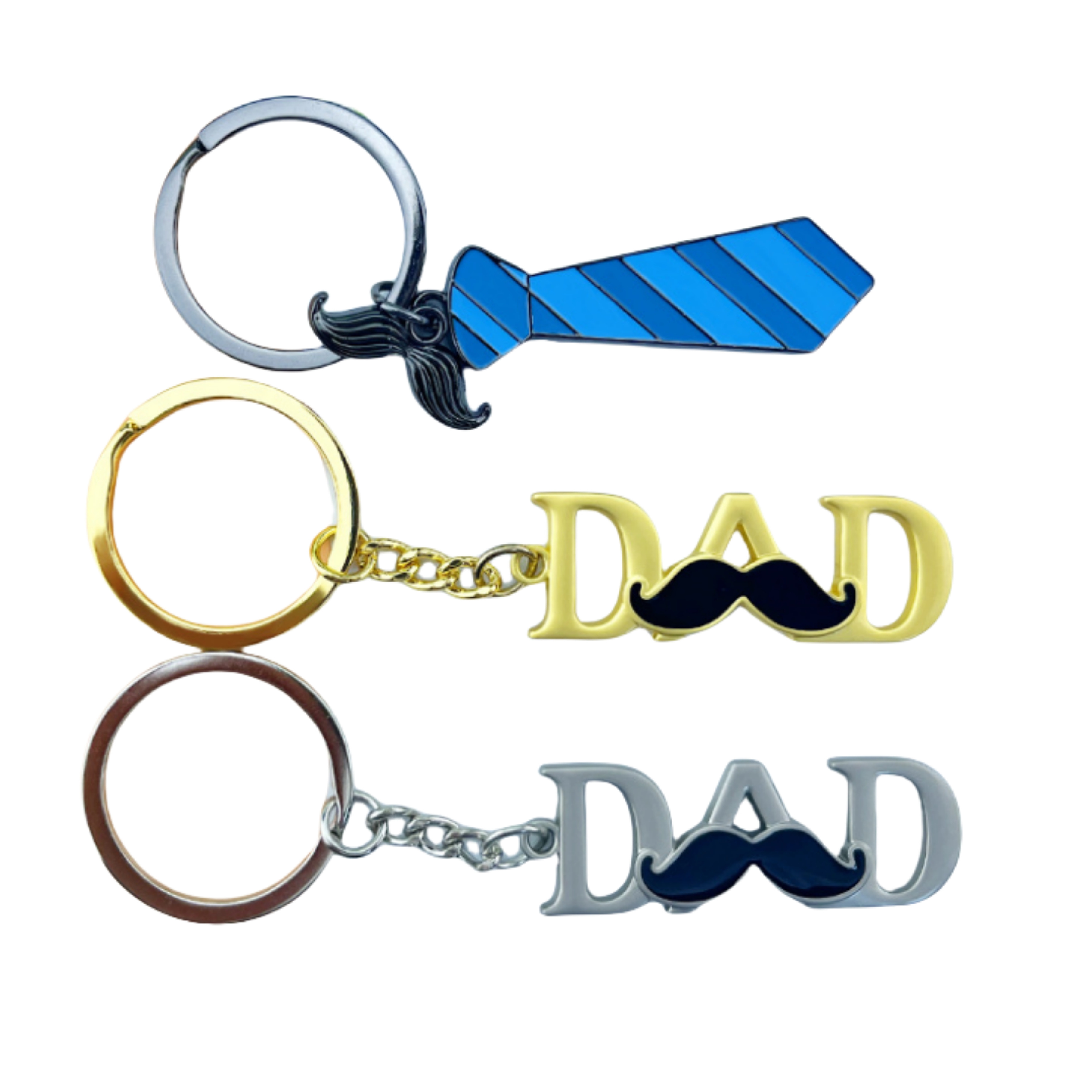 Gift Pendant DAD keychain Mother's Day Crown Shape Keyring I Love Mom's Metal Keychain