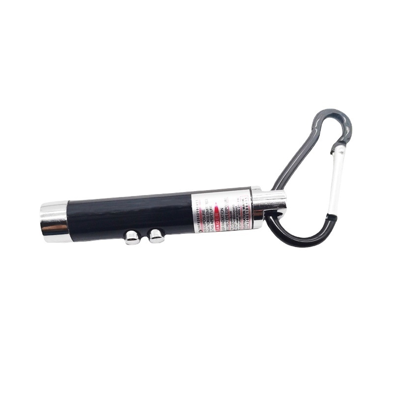 promotional small Portable keychain uv red laser pointer flashlight