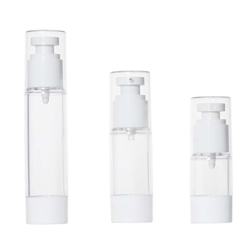 15ml 30ml 50ml 80ml 100ml Cosmetics Airless Bottle Foam Sunscreen Cream Spray Lotion Plastic Bottle With Pump Dispenser