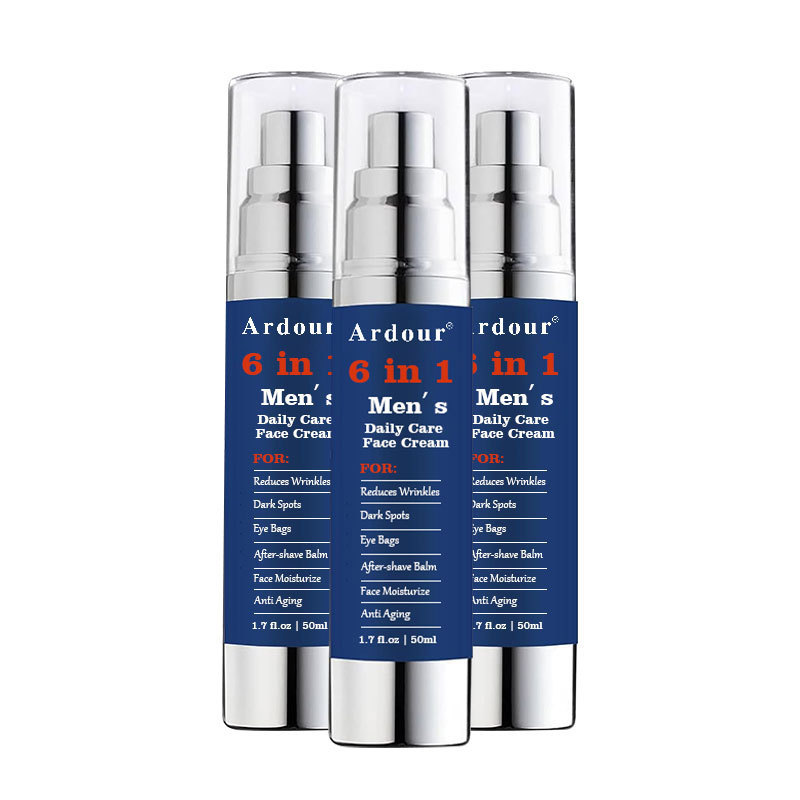 OEM moisturizer cream for face Mens Anti Aging Cream for Wrinkle and Dark Spots Eye Bags Treatment 6 in 1 Mens Face Moisturizer