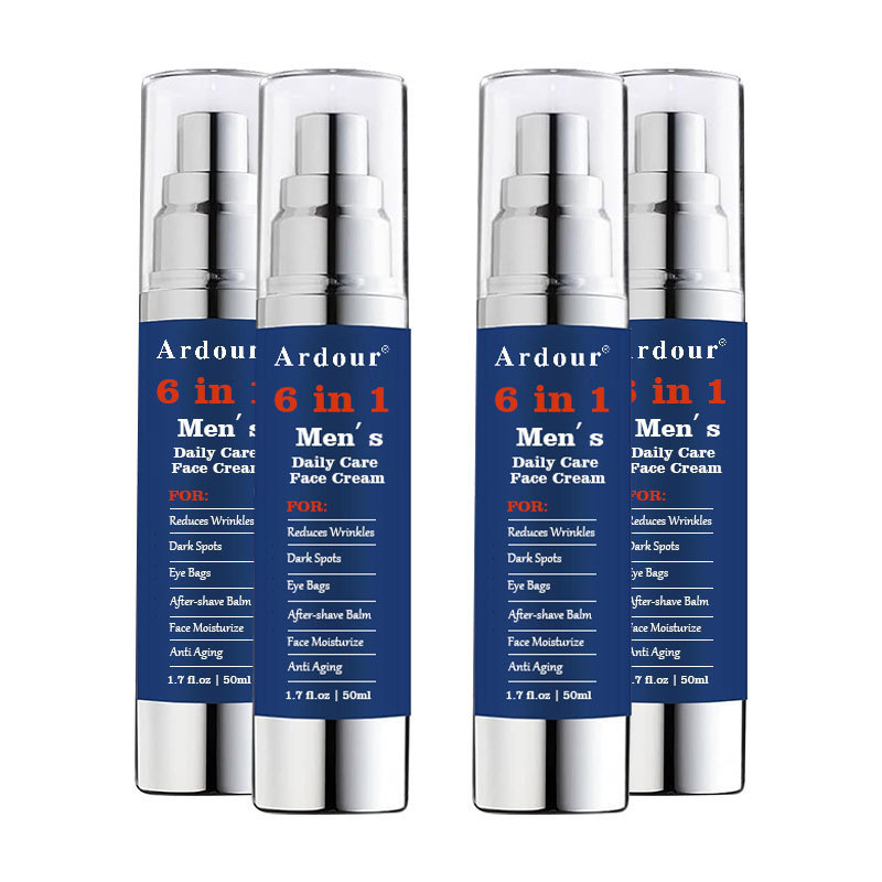 OEM moisturizer cream for face Mens Anti Aging Cream for Wrinkle and Dark Spots Eye Bags Treatment 6 in 1 Mens Face Moisturizer