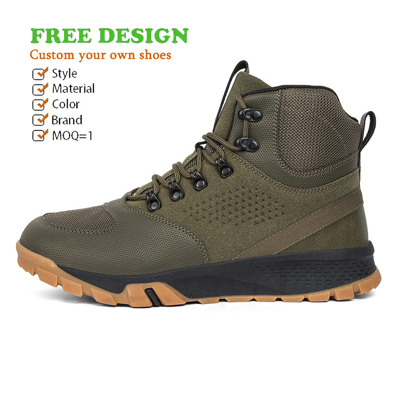 Hiking Shoes Manufacturer Best Trekking Waterproof Design Custom Brand Logo Waterproof Durable Mountain Man Boots