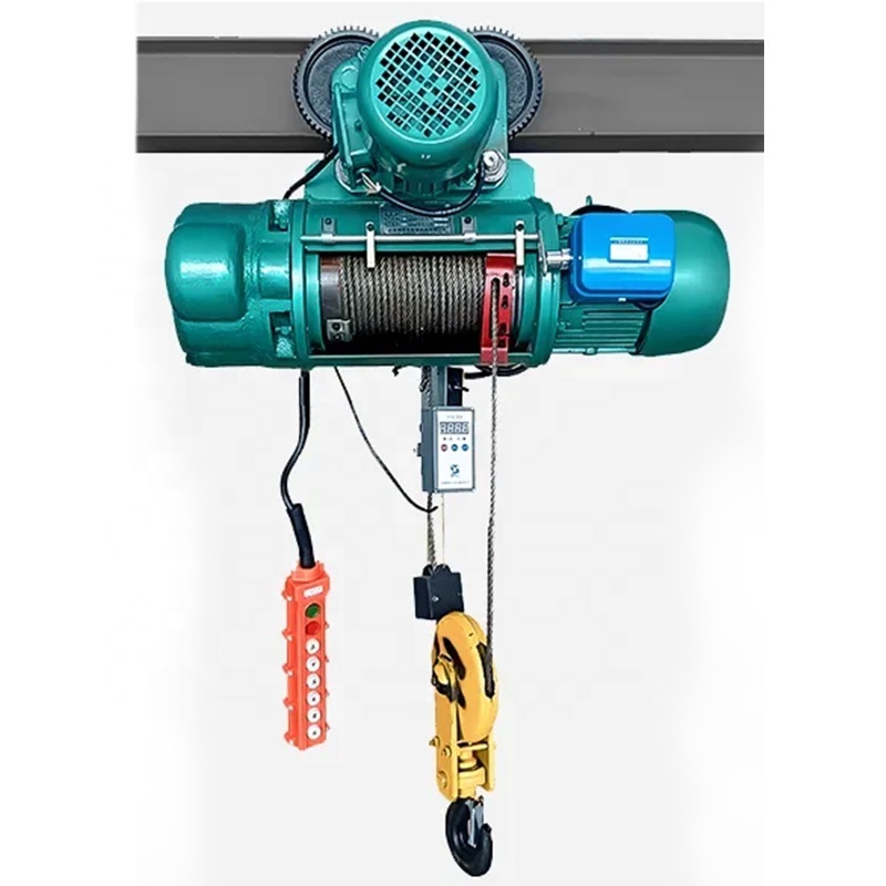 Best Price CD Type 5ton Winch Electric Wire Rope Hoist Double Hooks Electric Chain Hoist For Pulling And Lifting