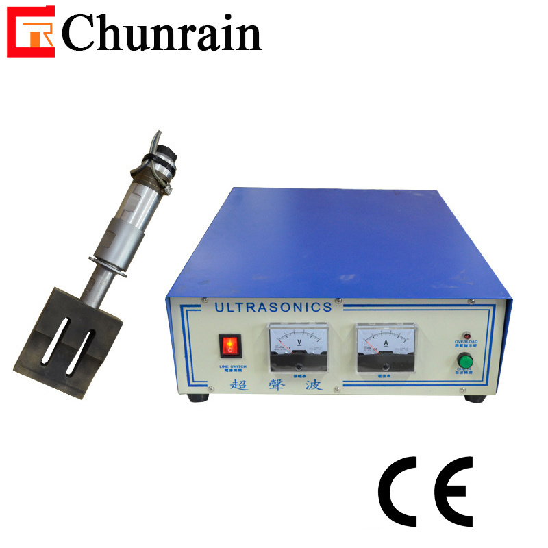 Ultrasound plastic welding machine with transducer Horn for the nonwoven fabric facemask making machine