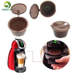 Dolce Gusto Coffee Capsule Filter 3Pcs/Lot Plastic Refillable Coffee Capsules 200 Times Reusable Compatible For Cafe Dolce Gusto