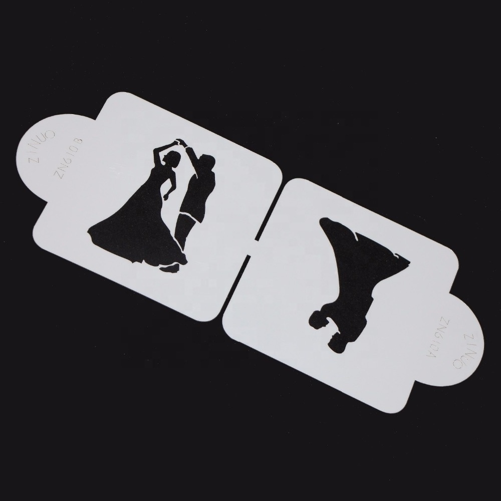 Fondant Cake Stencil Dancing Lovers For Wedding Decoration Coffee Mold Baking Tools For Cakes Sugar Craft Cookie Mold