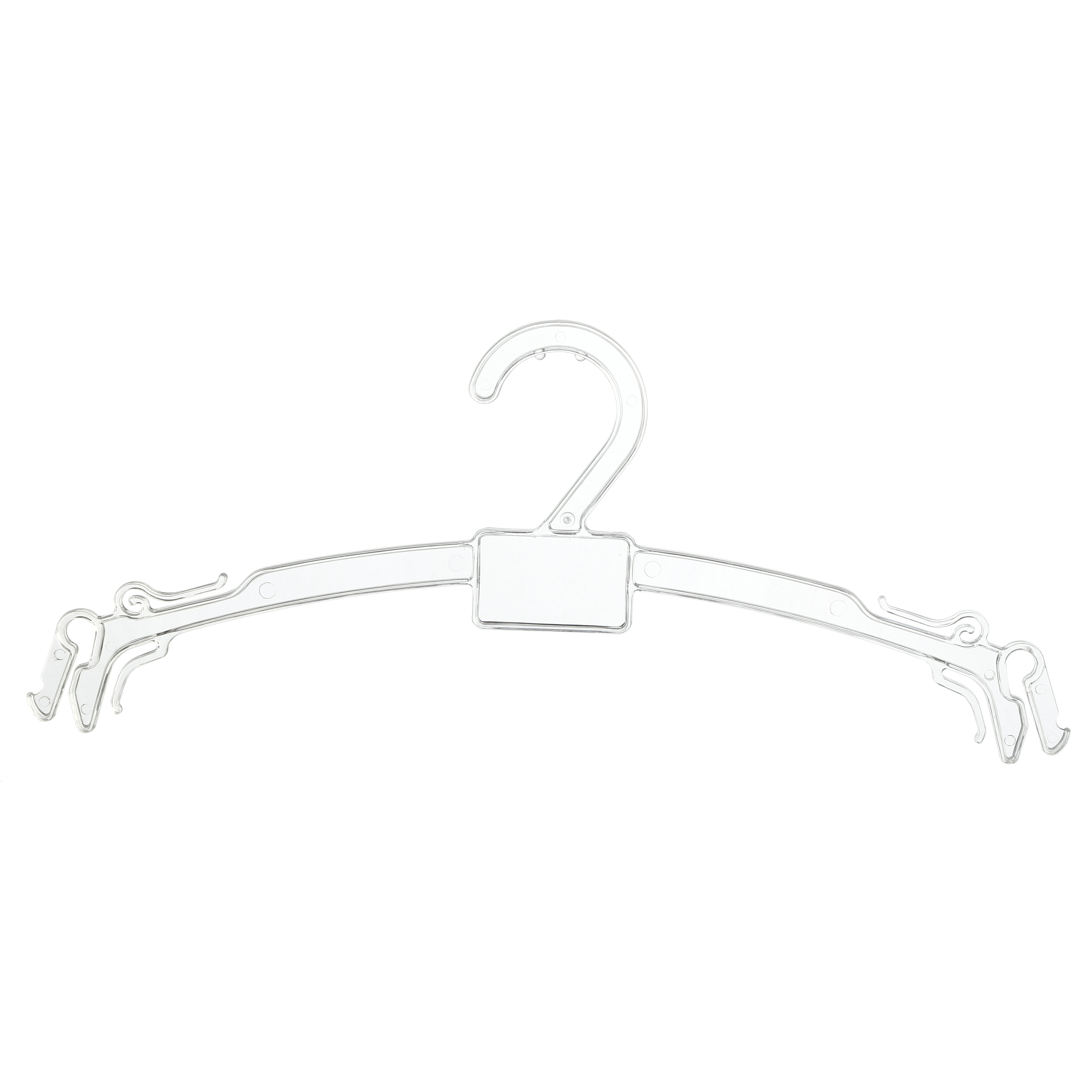 Chunshui brand custom design Economical eco-friendly PS material 32.5cm lingerie plastic hanger for underwear