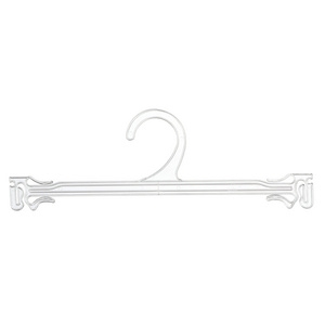 Chunshui brand Economical eco-friendly PS material 26.5cm transparent underwear lingerie plastic hanger