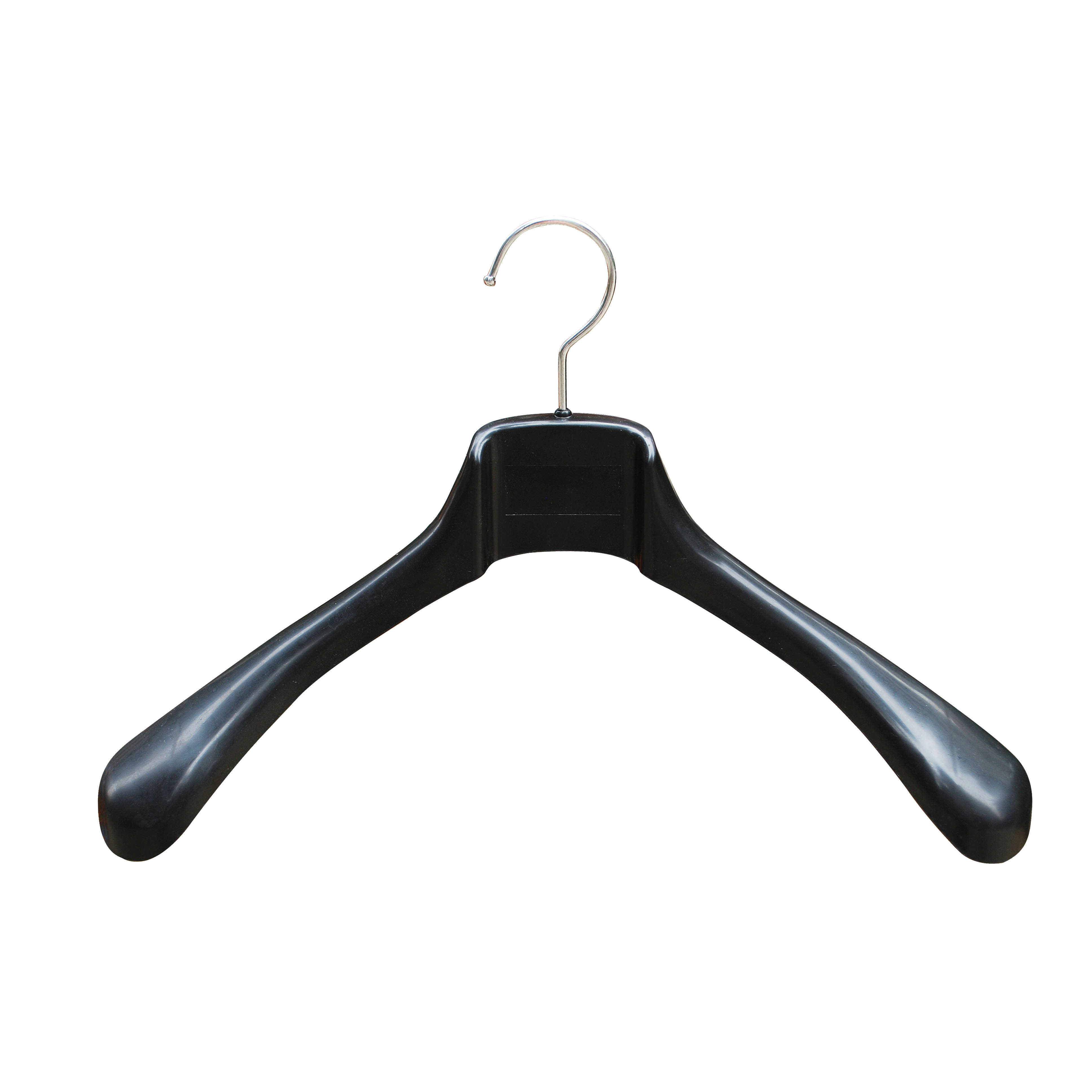 Wholesale plastic hanger outwear hanger metal hook for men's jacket