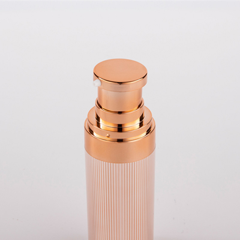 Free Sample Luxury Gold Cosmetic Jar And Bottle Packaging Acrylic Cosmetic Lotion Bottle Set