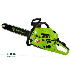 Manufacturer Heavy Duty 2 Stroke 45CC Gasoline Chainsaw Petrol Chain Saw Wood Cutter Machine For Garden