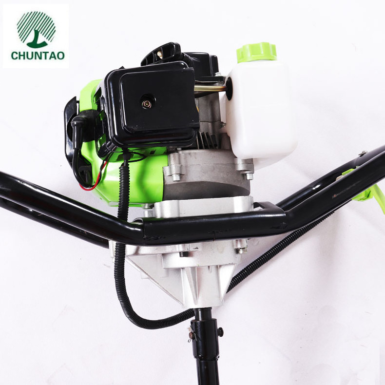 gasoline powered earth auger 52cc Handheld earth auger head