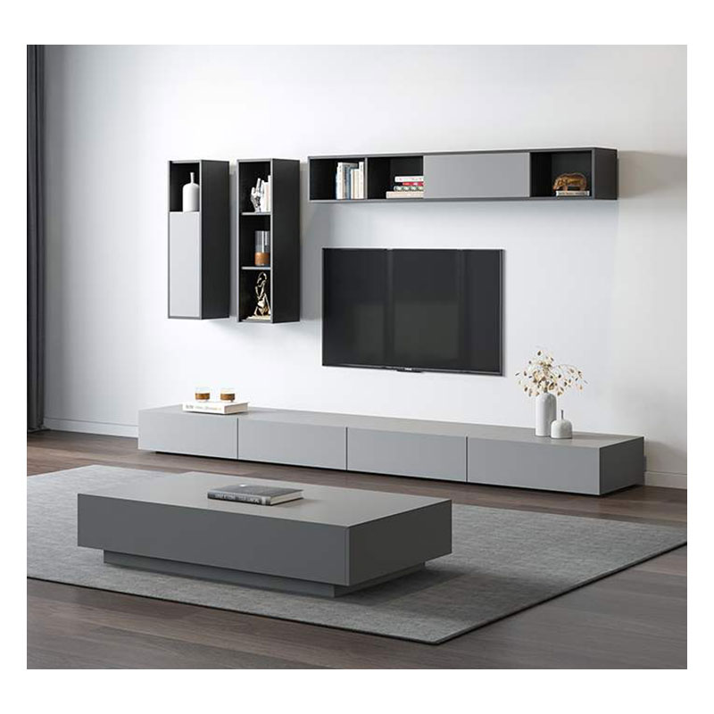 Fashion Simple Design modern Living Room Furniture   Tv Cabinet Wooden Wall Tv Stands