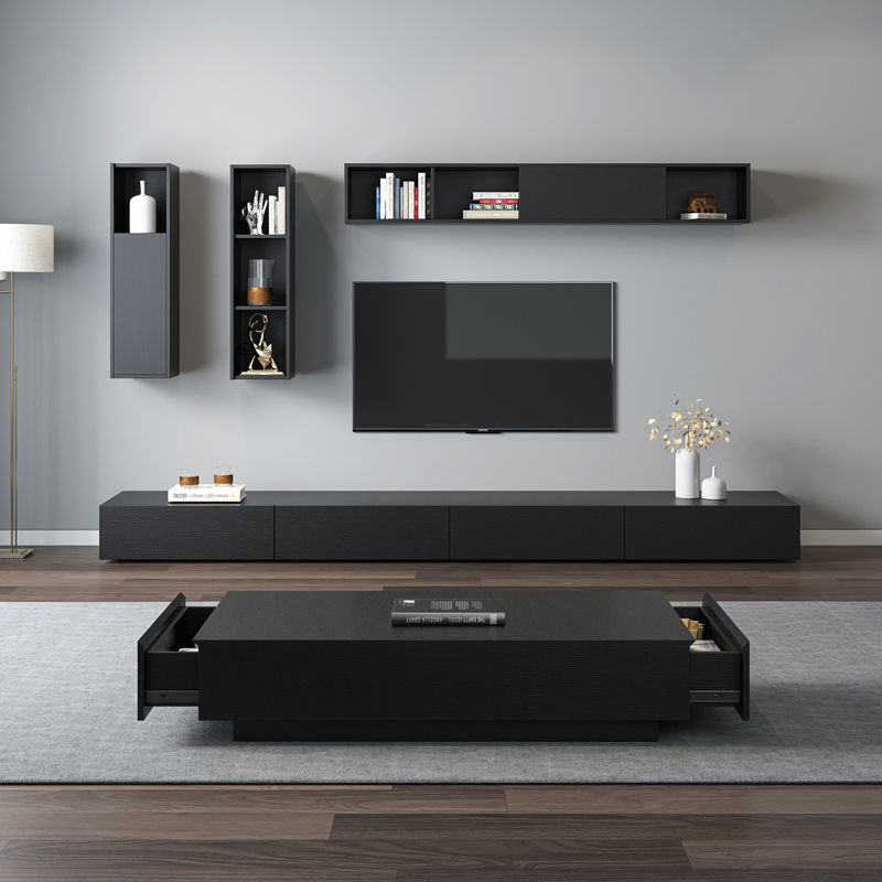 Fashion Simple Design modern Living Room Furniture   Tv Cabinet Wooden Wall Tv Stands