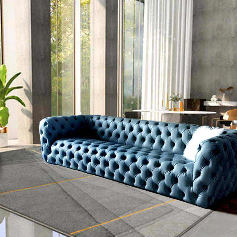 Light luxury modern European fabric Chaise Lounge sectional couch living room couch sofa