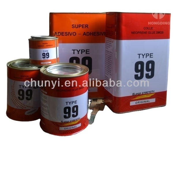 free sample 500ml 750ml 1L 4L 5L contact adhesives neoprene rubber adhesive bonding 99 adhesive glue for shoes