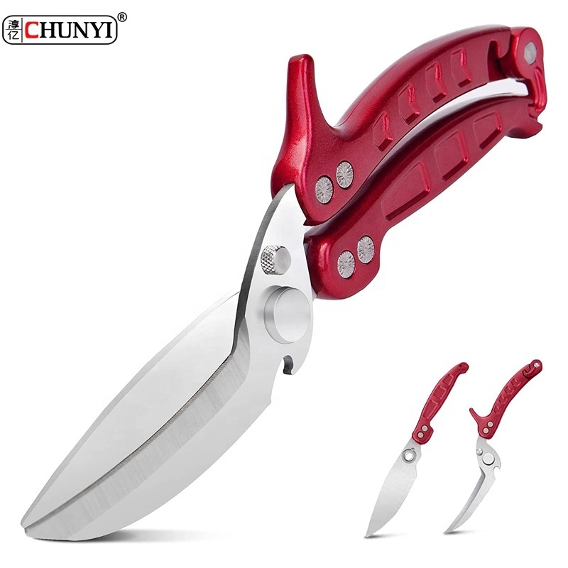 multifunctional kitchen scissors for chicken and meat cutting kitchen scissors shear heavy duty with bottle opener