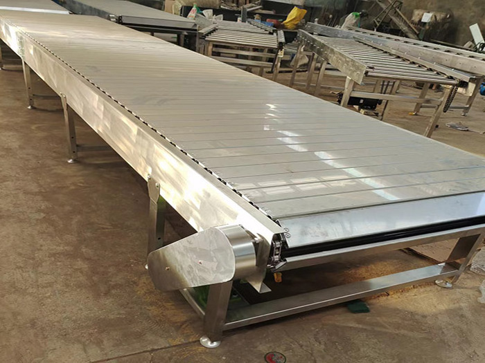 Stainless carbon steel hinged Slat Chain plate Conveyor for conveying food/medicine/cement/alloy construction materials