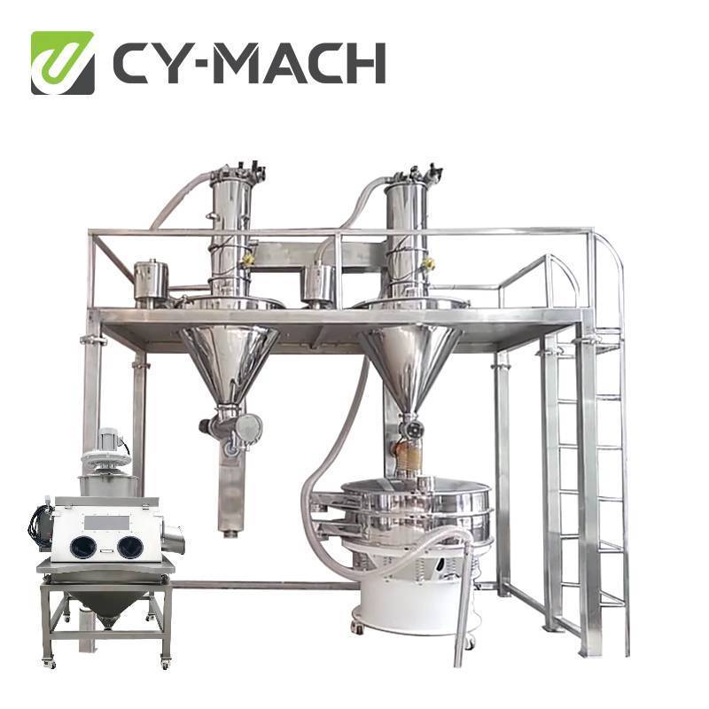 Bulk bag emptying & weighing & conveying system equipment/ vacuum feeder