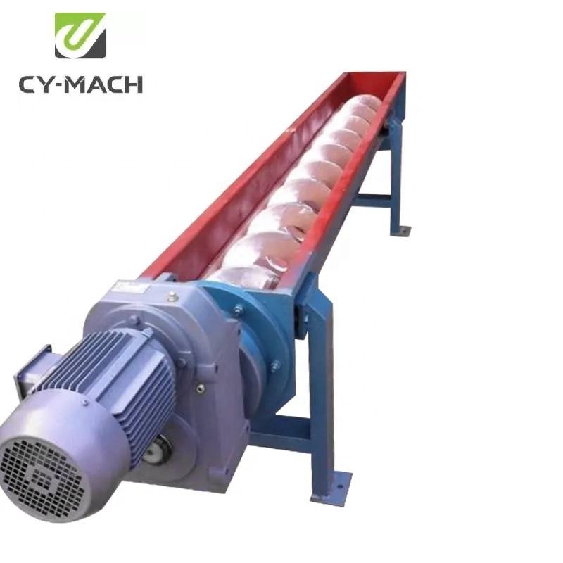 Small vertical Cement wood chip U shaped auger Screw Conveyor for pellet and cement