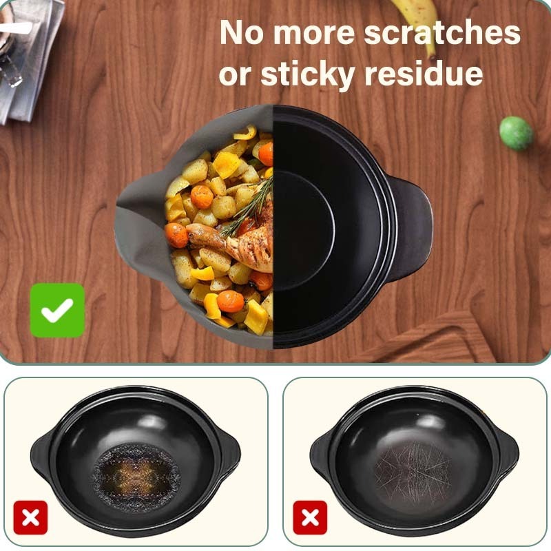 Easy To Clean Oil Resistant Heat Resistant Slow Cooker Liners BPA Free Leakproof Silicone Slow Cooker Liners