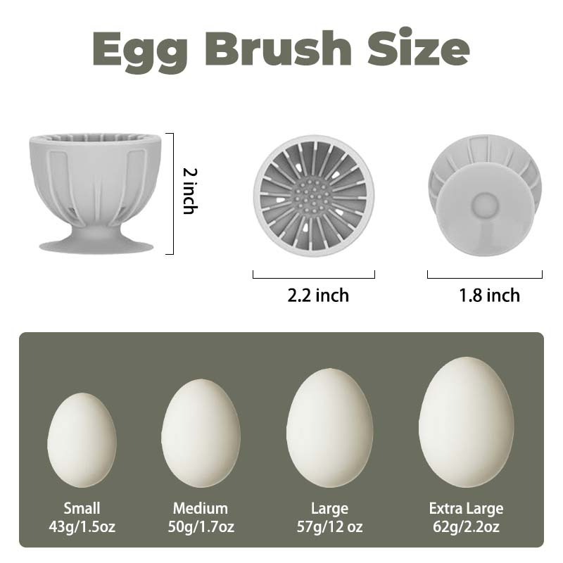 Versatile Usage Egg Scrubbers for Fresh Eggs Food Grade Silicone Cleaning Gentle on Silicon Eggs Cleaner Brush