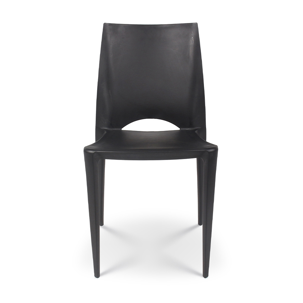 China modern plastic restaurant chairs black plastic chair manufacturer