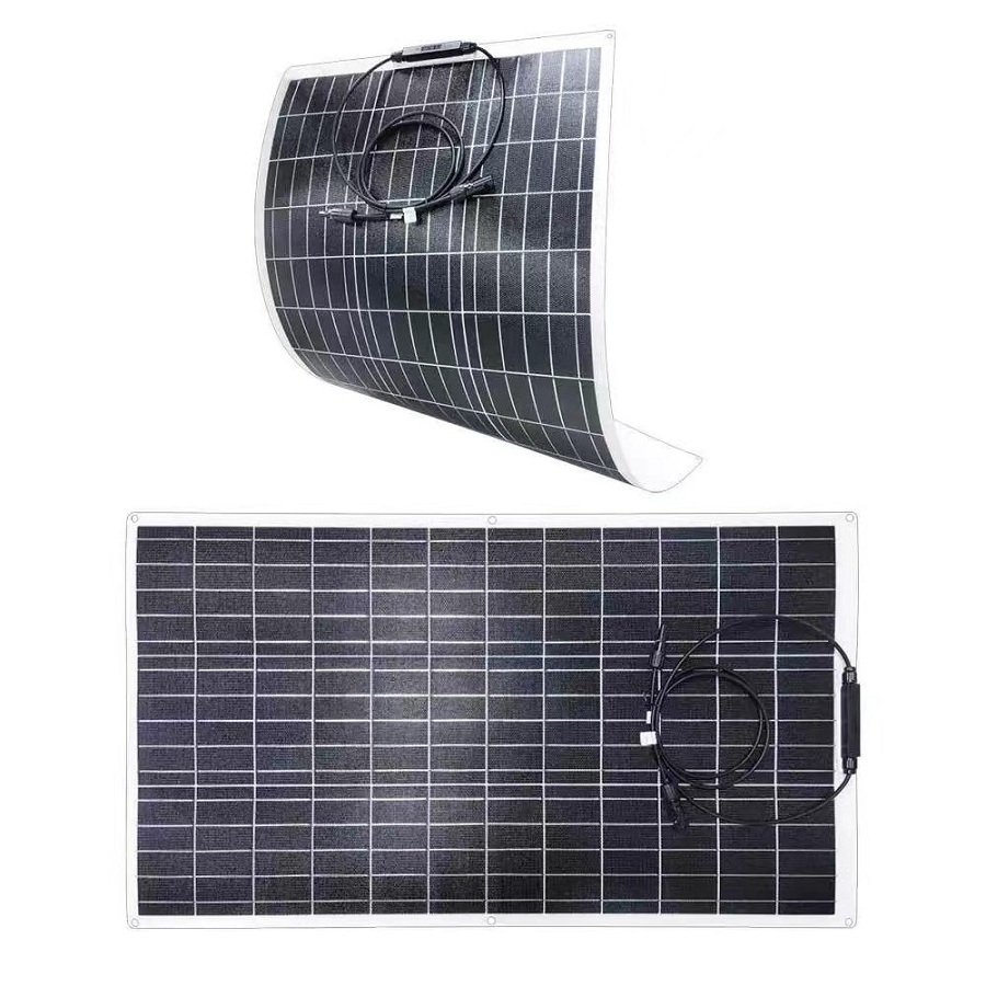 High efficiency china 36v 48v 200watt 200 watt marine semi solar panel flexible 200w