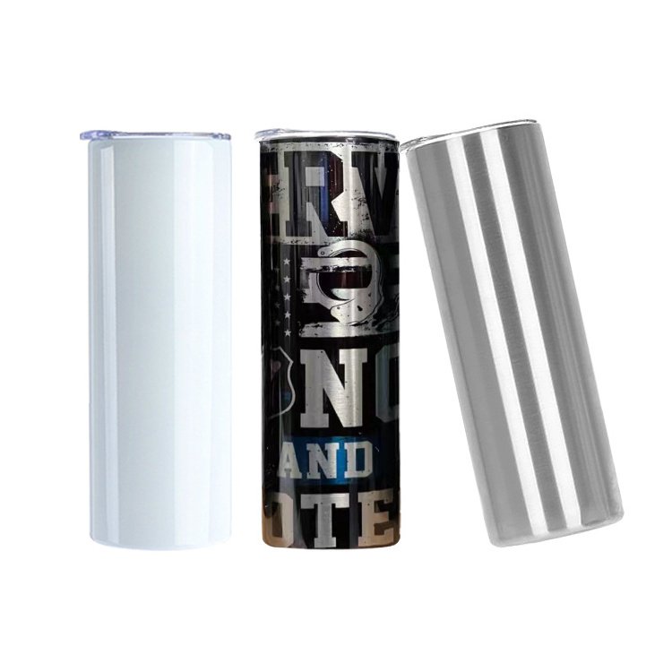 USA Warehouse 20oz tumbler wine 304 Sublimation blanks Stainless Steel Double Wall Vacuum skinny cups sublimation tumbler