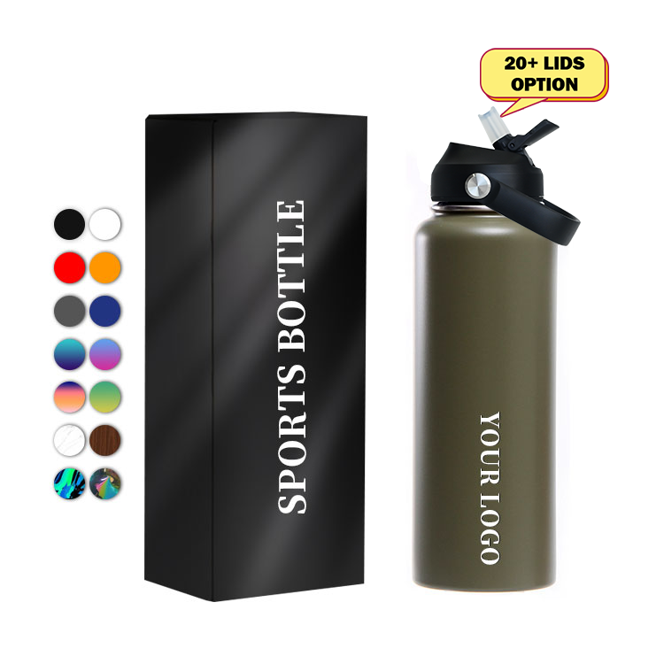 BPA free water bottle sports custom logo aqua flask travel tumbler stainless steel vacuum flask drinking water bottles