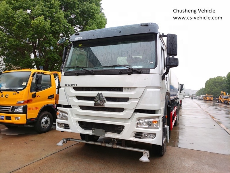 Sinotruk Howo 10 wheels water bowser 20cbm water tank sprinkler truck to Angola