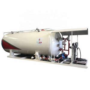 10tons 10MT 20m3 20000L LPG gas Tank Skid Mounted LPG Filling Station with LPG pump and dispenser