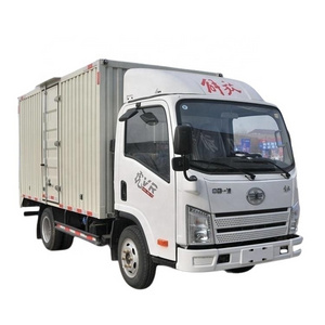 Cheap price FAW left and right hand drive 3ton 110hp light box cargo truck