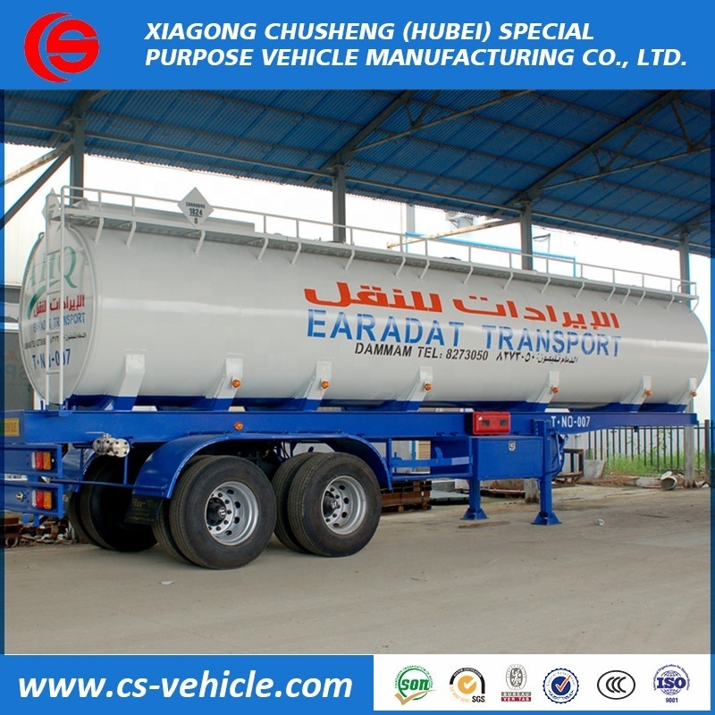 2 axles 30000L Oil Tanker/ Fuel Tank Semi Trailer tank truck oil tank truck trailer