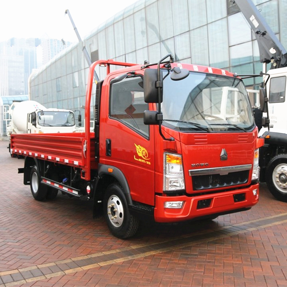 Cheap price used howo 4x2 4x4 154hp 5tons isuzu mini cargo truck used hino cargo trucks