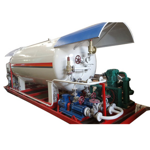 10mt lpg portable station 20cbm propane gas station 20000 liter LPG filling skid station with filling machine