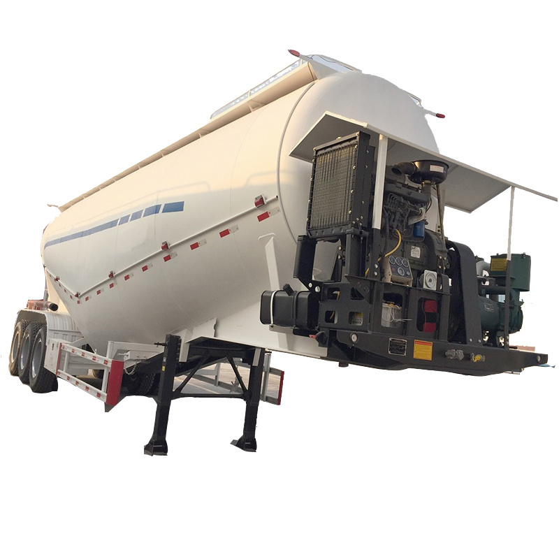 3 Alxe 40CBM 45 CBM 50cbm  Dry Bulk Cement Tanker Trailer Cement Bulker Tank Semi Trailer for sale