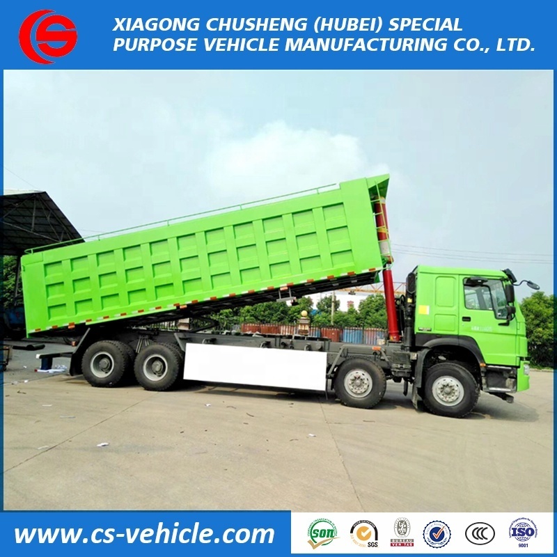 sinotruk howo A7 8x4 powful engine 371HP 30ton 60 ton  dump truck